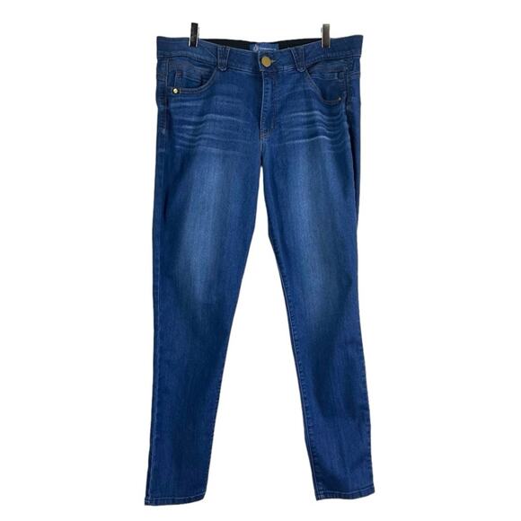 Democracy Women’s Jeans Absolution Skinny Ankle Dark Wash Mid Rise Size 16 - Picture 1 of 6